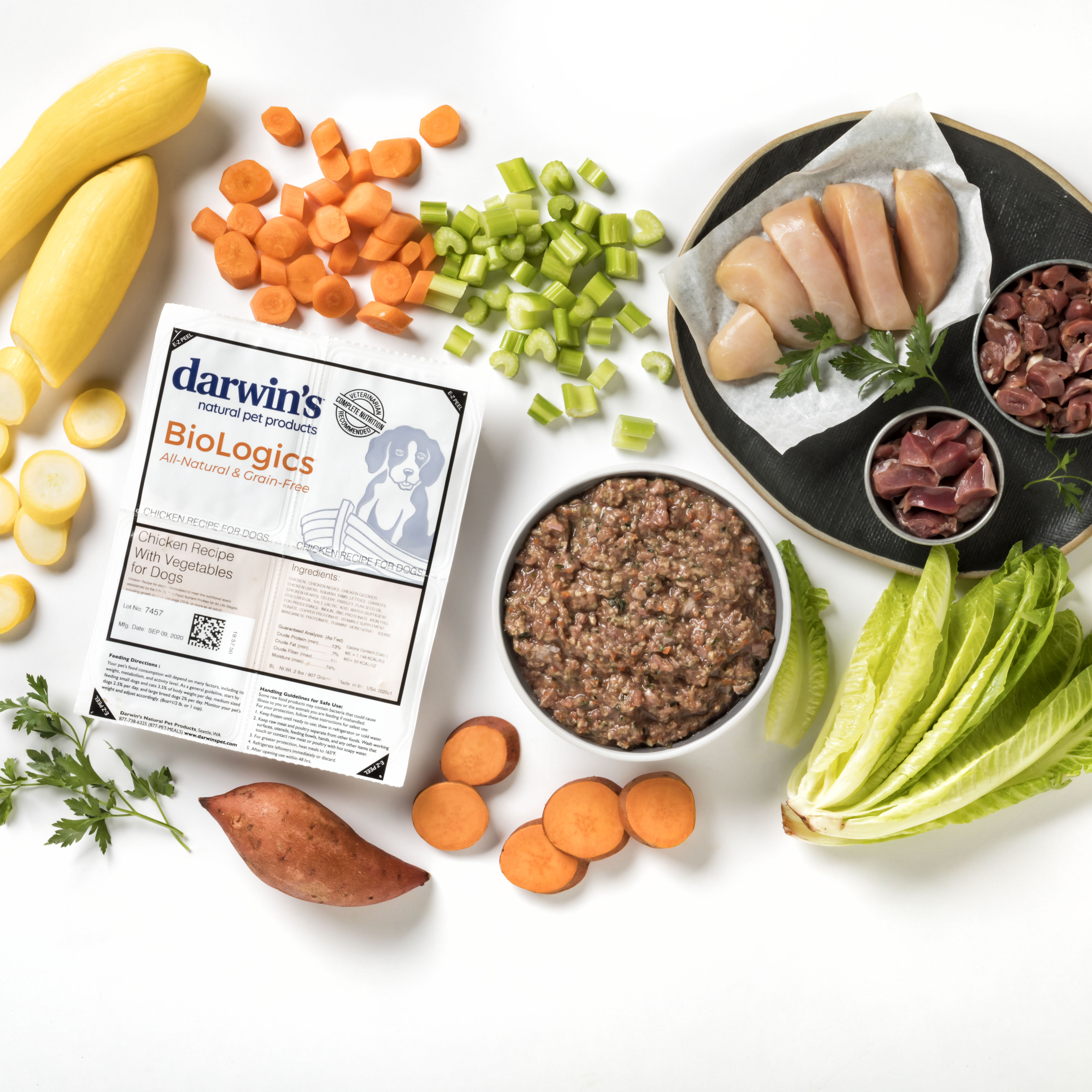 BioLogics Raw Dog Food Chicken Darwin s Natural Pet Products Darwin s Pet Food